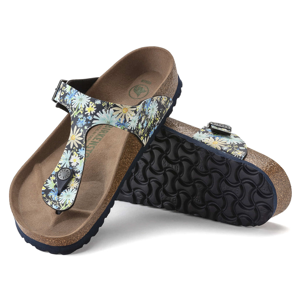 Gizeh Vegan Birko-Flor in Dusty Blue Womens Sandals
