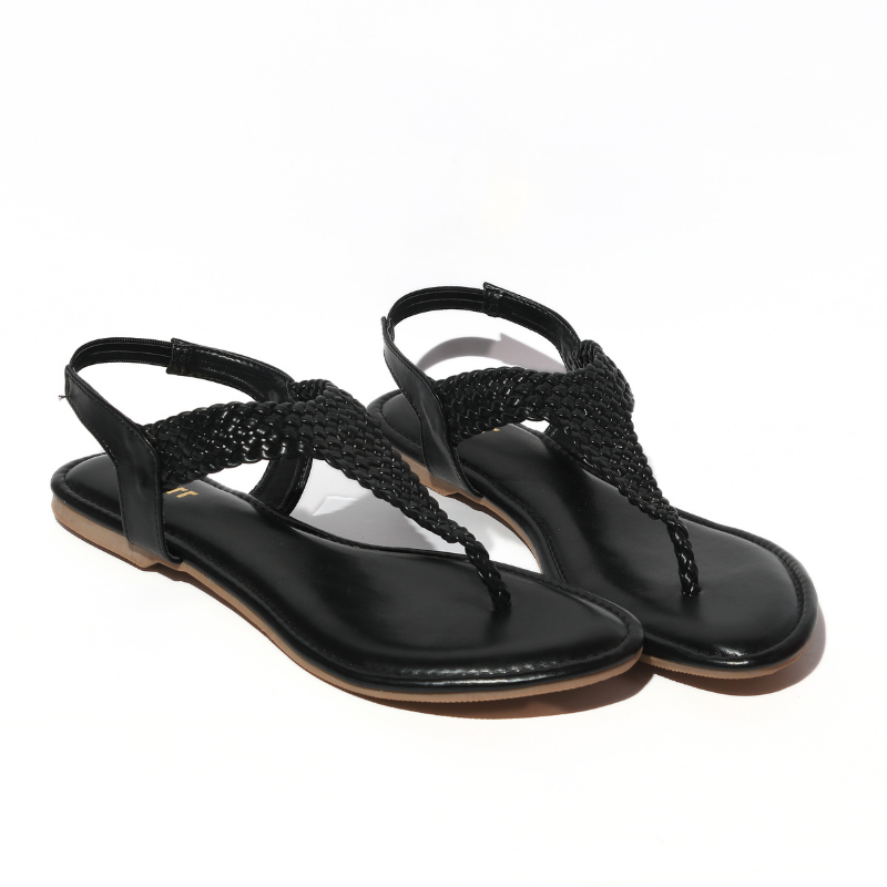 Braided T-Stap Flats