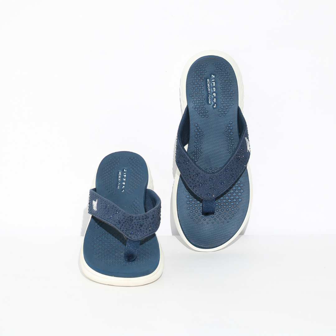 RUBY - Women's Navy Slippers