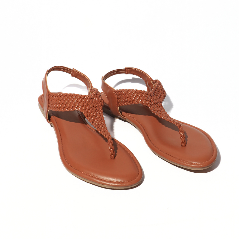 Braided T-Stap Flats