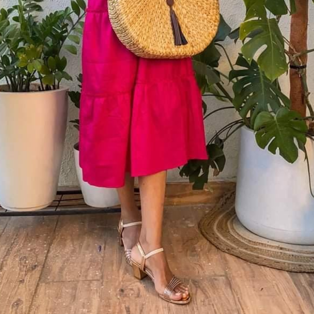 Rose Gold Party Sandals