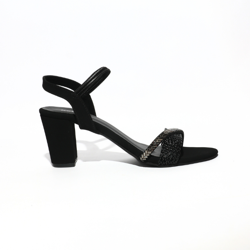 Mesh and Stone Strap with Ankle Strap