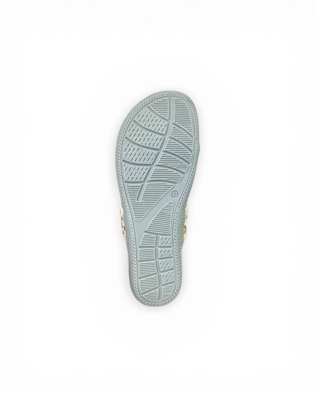 White ethnic comfort sandals