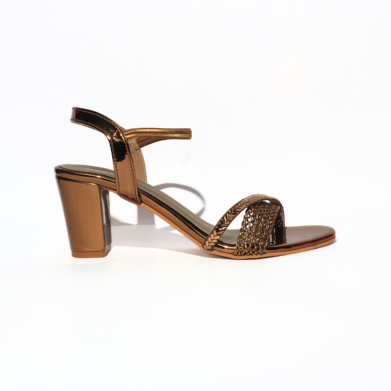 Mesh and Stone Strap with Ankle Strap