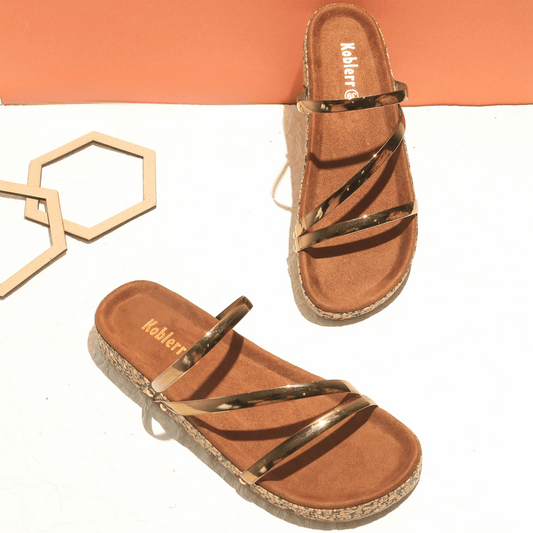 Women’s Copper Strappy Sandals