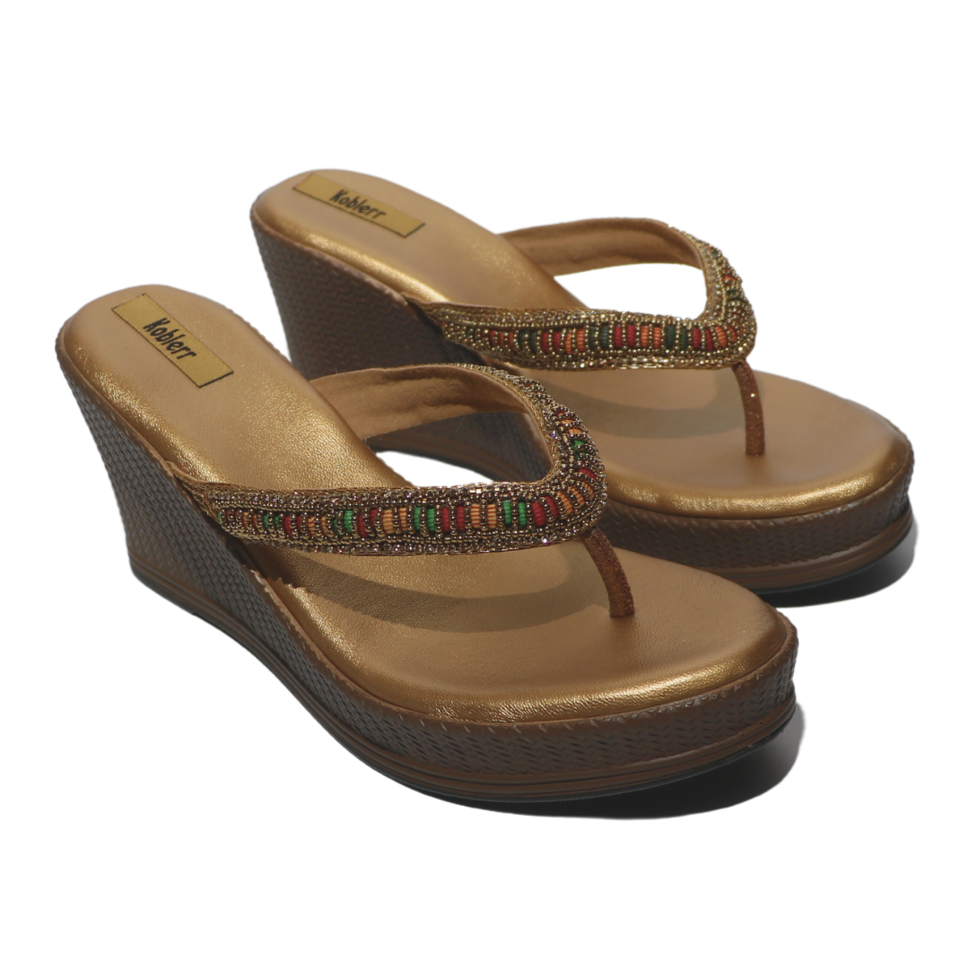 Beaded Strap Wedge