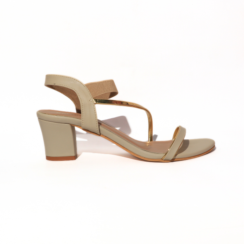 Cross Dual Strap Black Heel