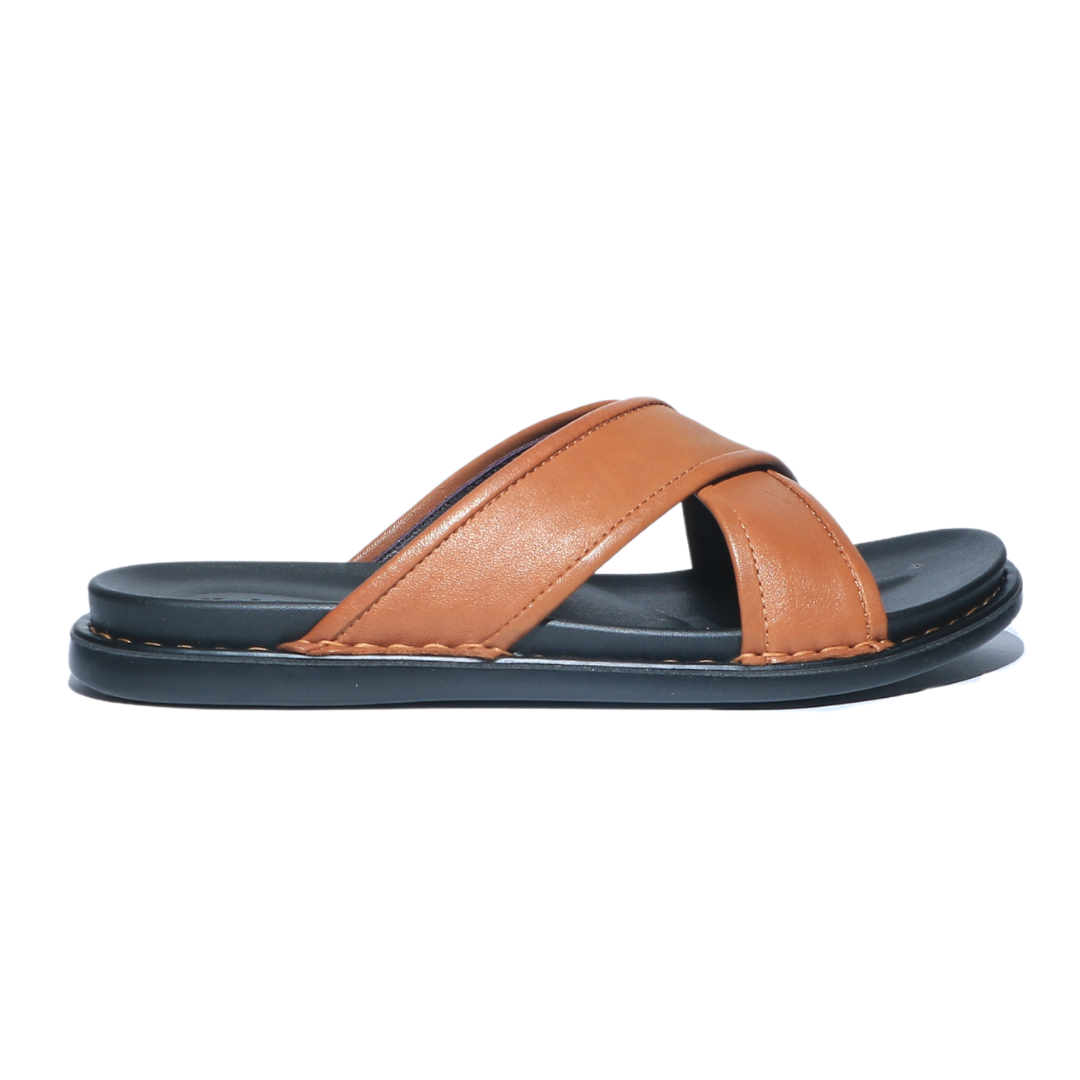 Men Cross Strap HeadLine Sandals