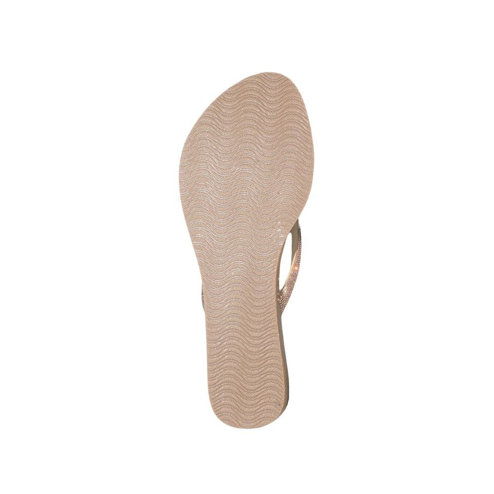 Rose Gold Embellished Flats