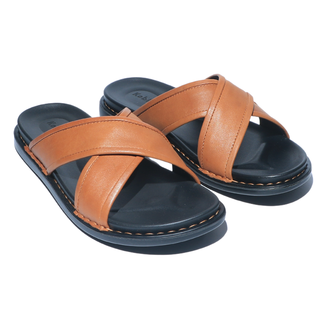 Men Cross Strap HeadLine Sandals