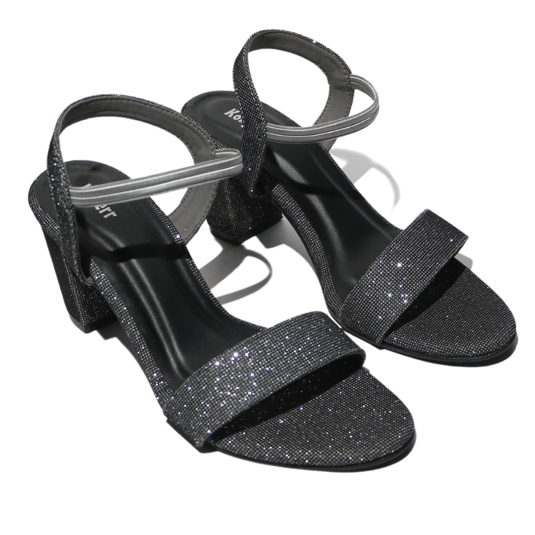 Black Bling Heels