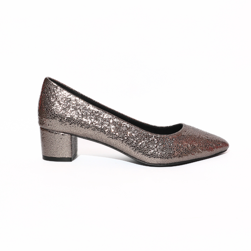 Metallic Pointed Toe Ballerina