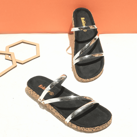 Women’s Silver Strappy Sandals