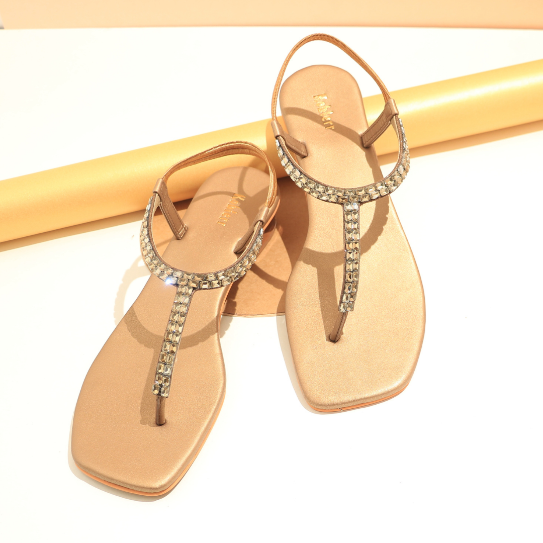 Embellished Golden flats