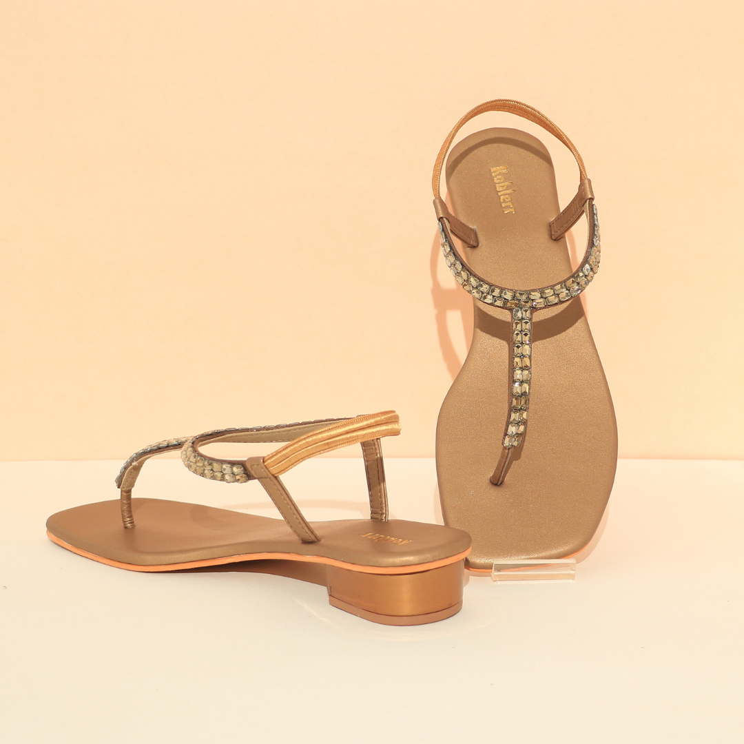 Embellished Golden flats