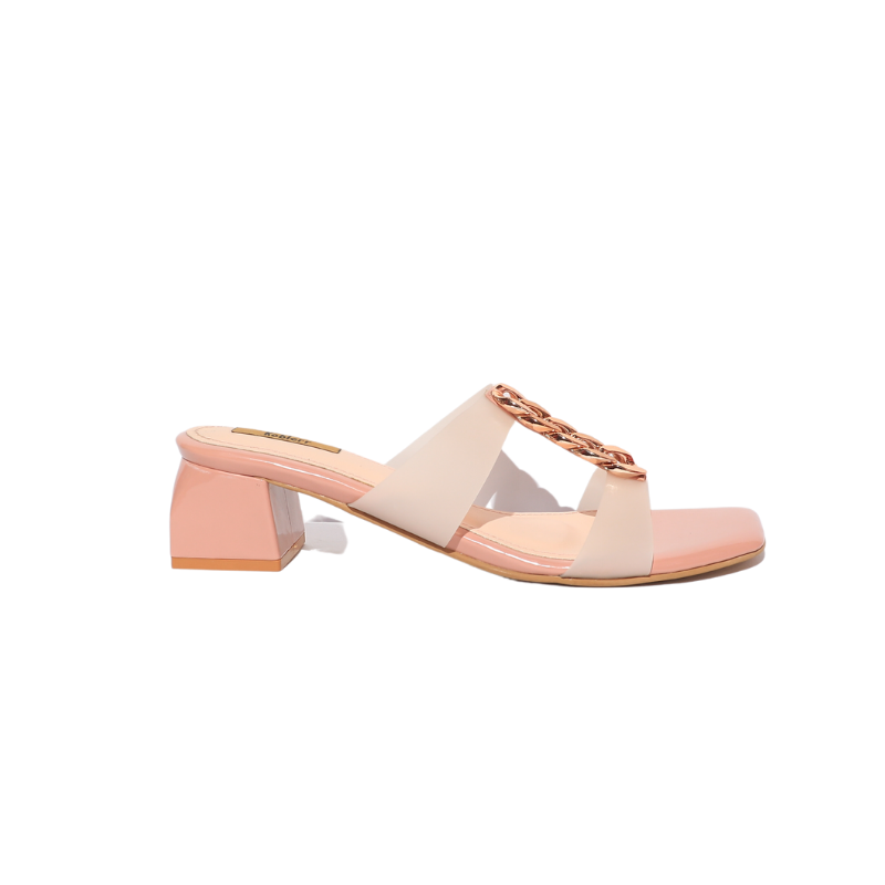 Translucent Strap Block Heels