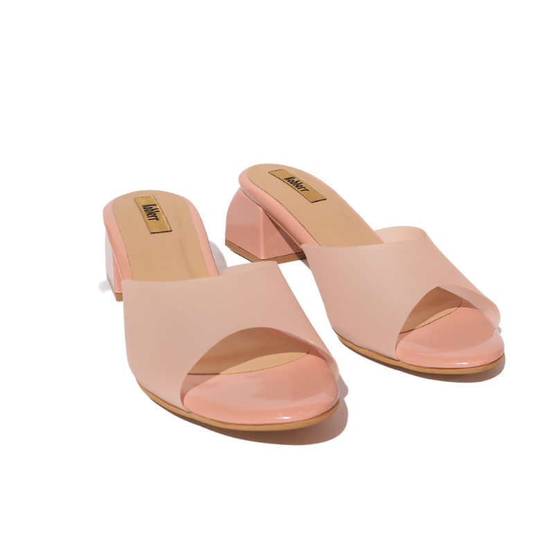 Translucent Peek Toe Heels