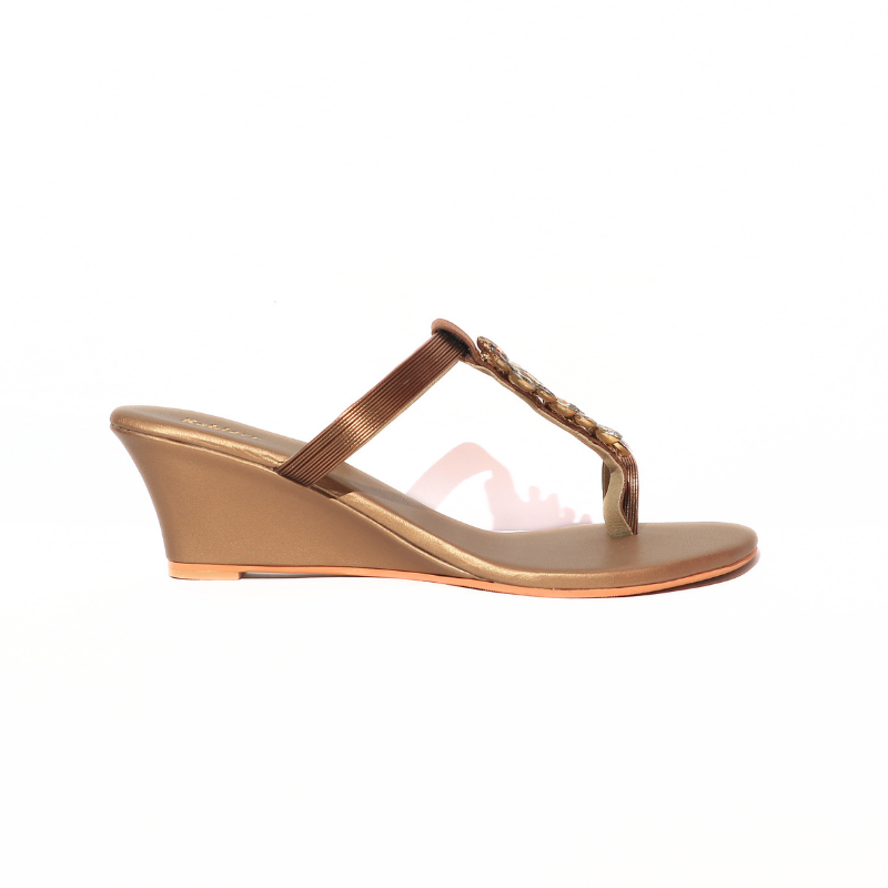 Open Toe Crystal Embellished Heel