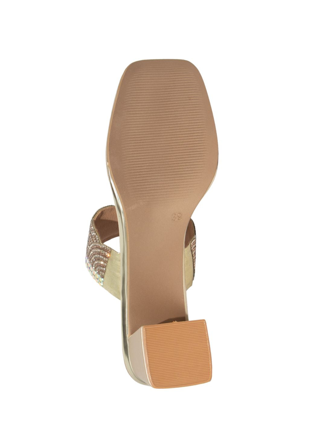 Gold Slip-On Heels