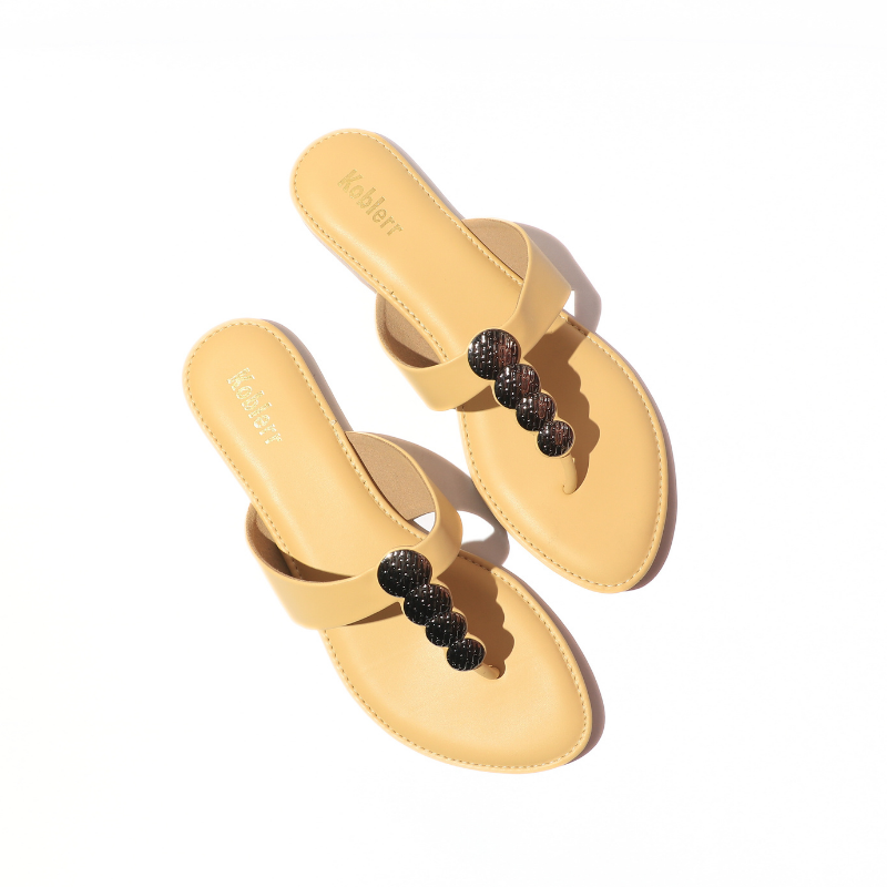 T-Strap with Metal Embellishment