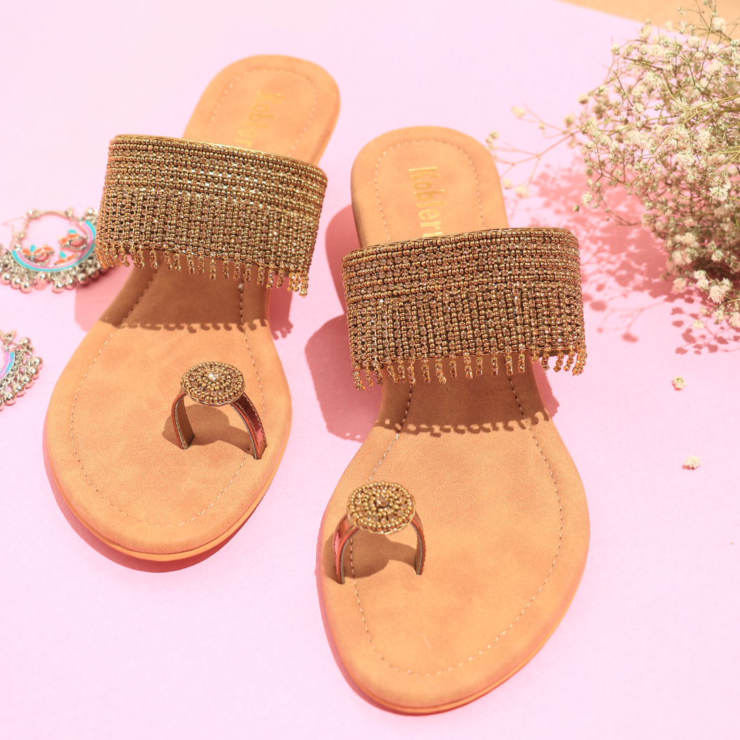 Gold Toe Ring Sandals