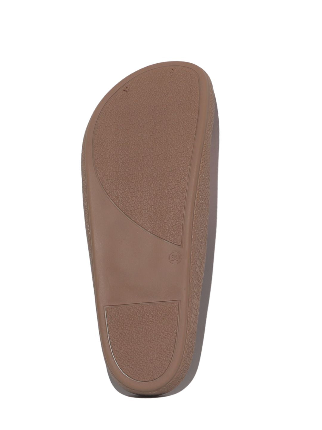 Rosegold Slides Buckle Sandals