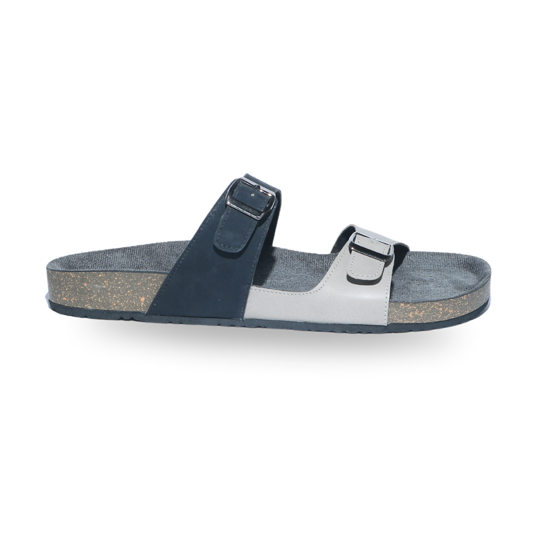 Black Dual Tone Sandals