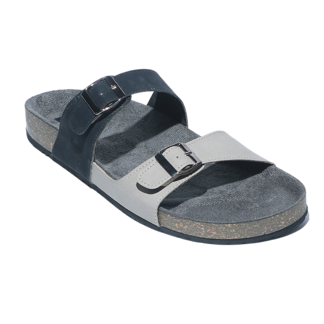 Black Dual Tone Sandals