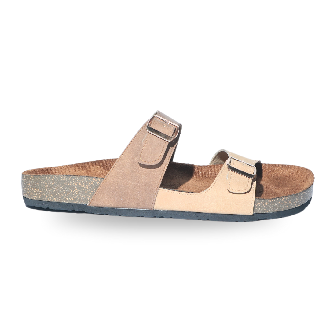 Tan Dual Tone Sandals
