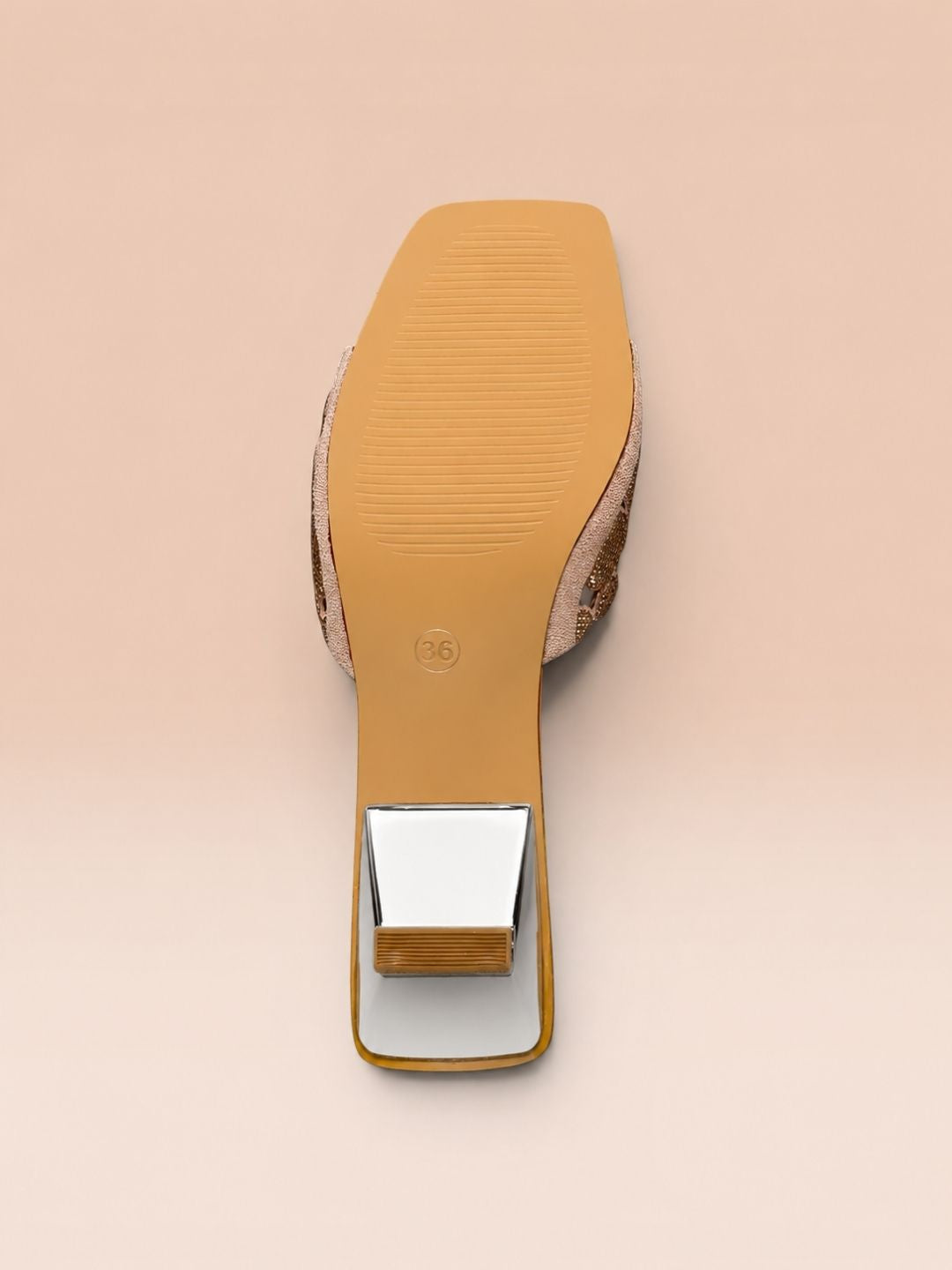 Peach Kitten heel