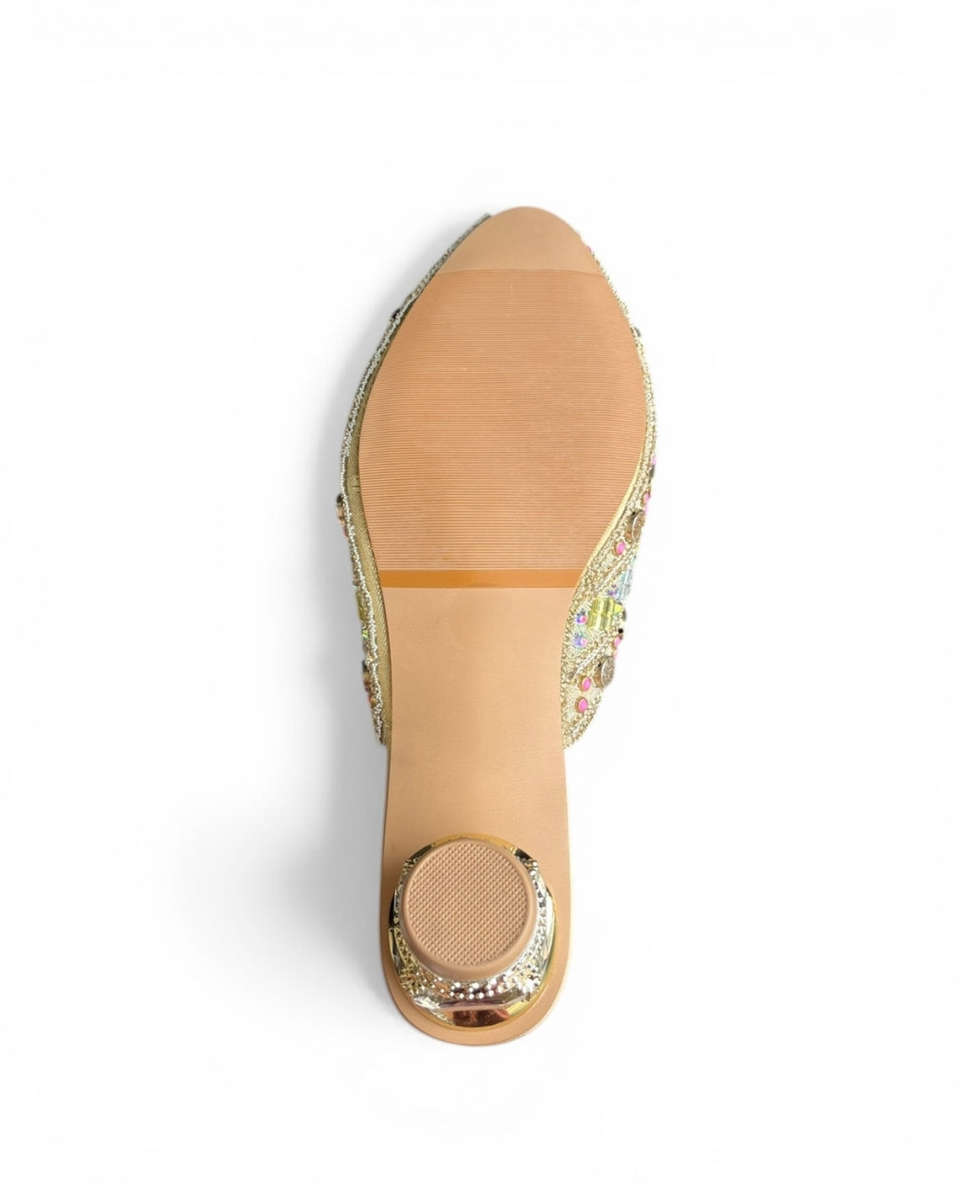Embellished Peep-Toe Sandals