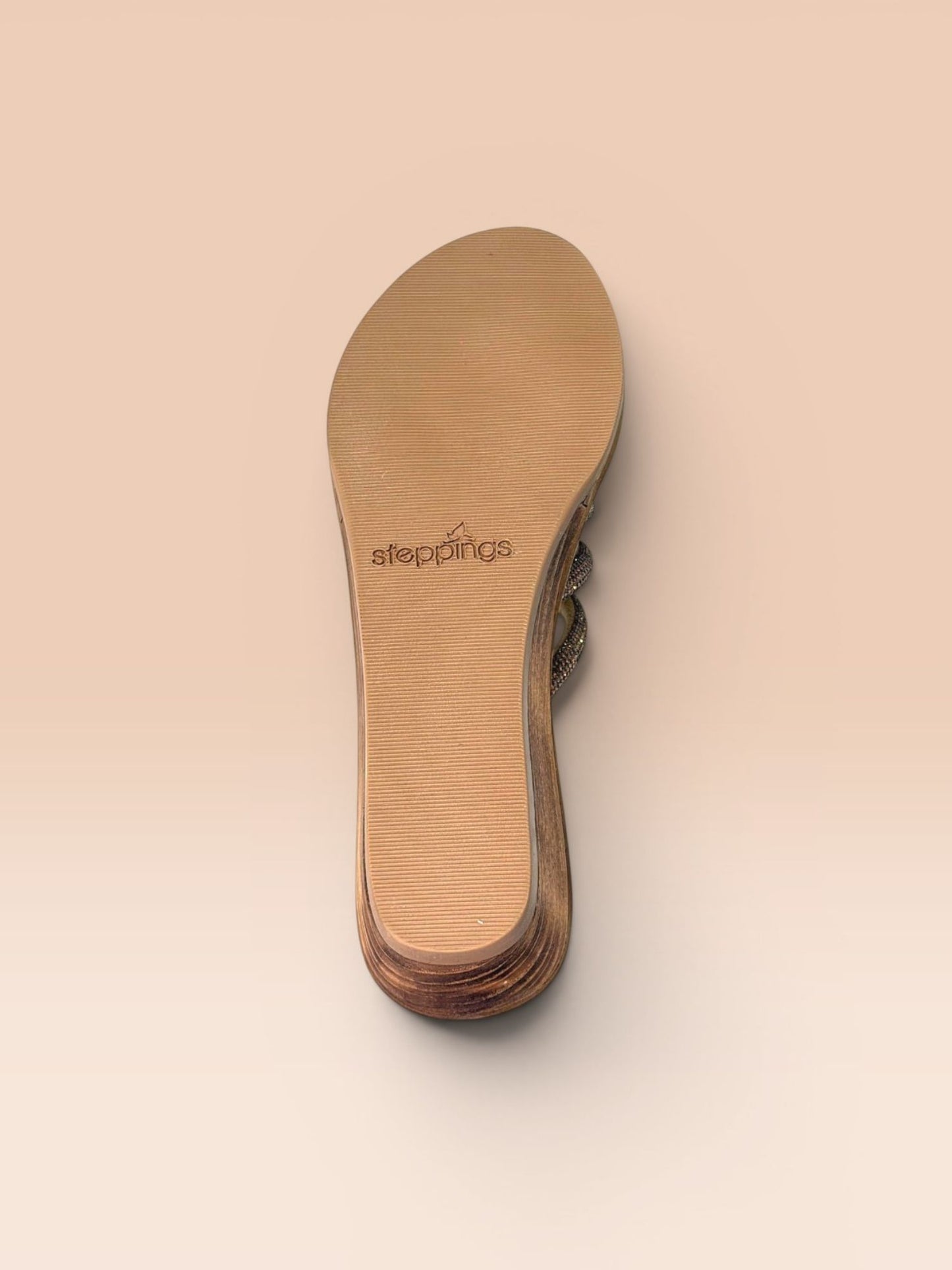 Copper Embellished Wedge Heel