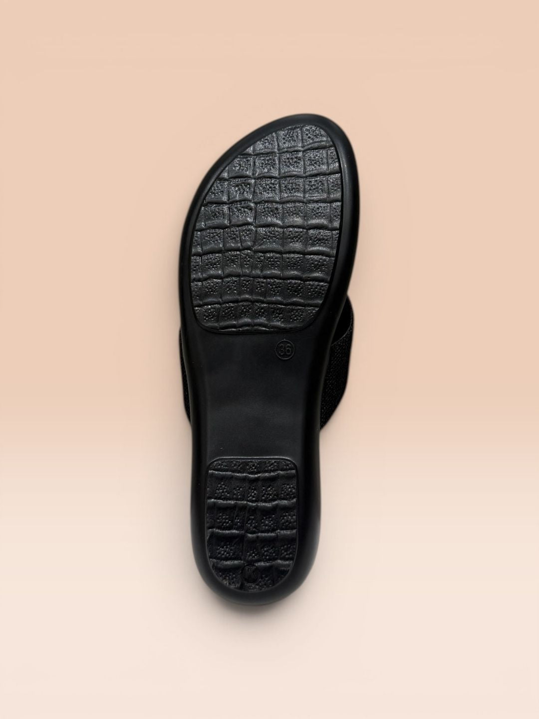 Black Casual Slippers