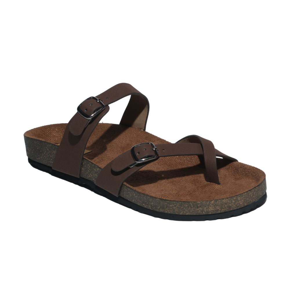 Women’s Toe Ring Sandals in Brown