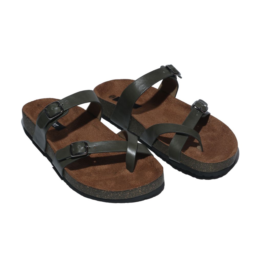 Women’s Toe Ring Sandals in Olive