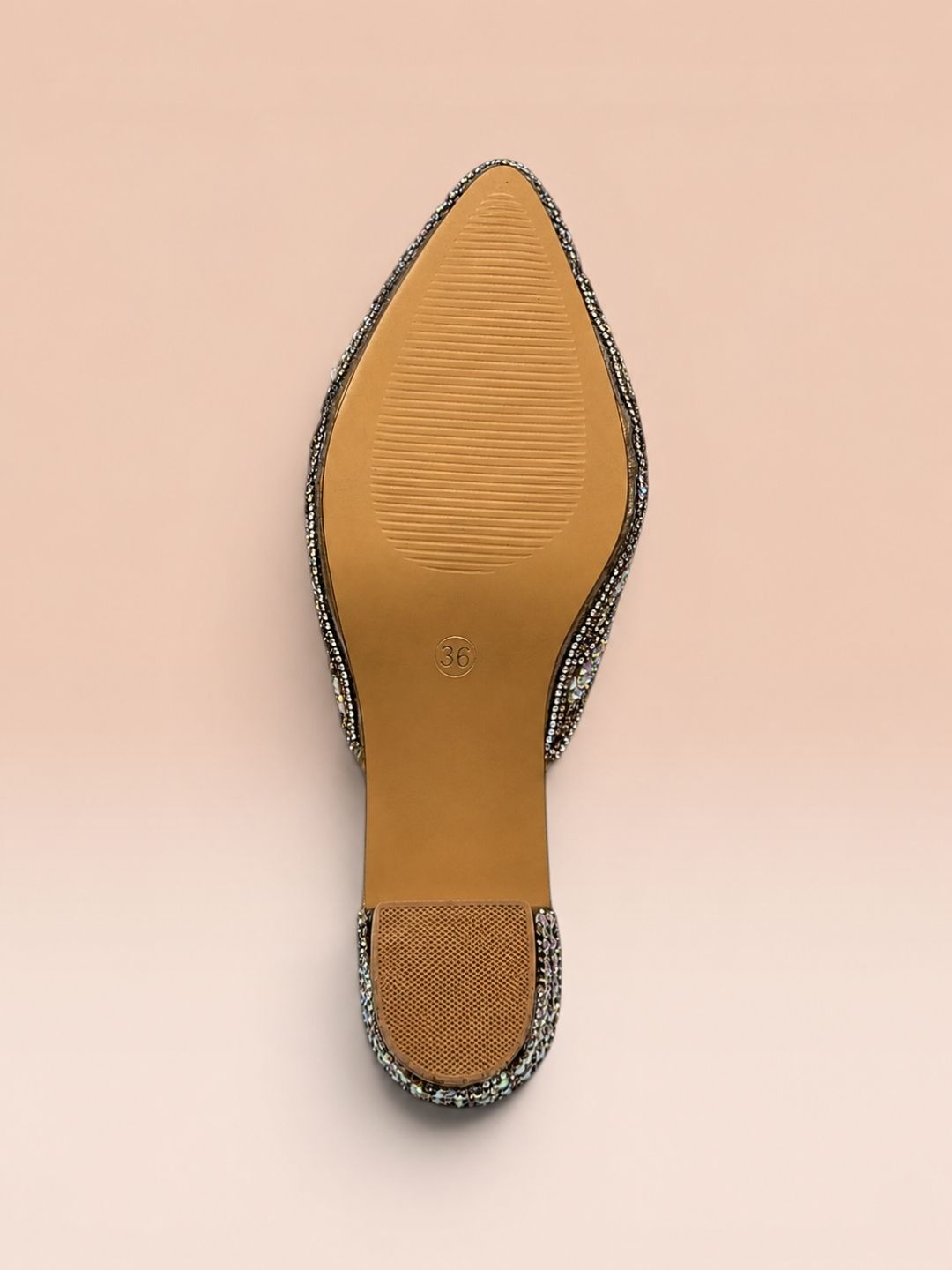 Copper Pointed Block Heel