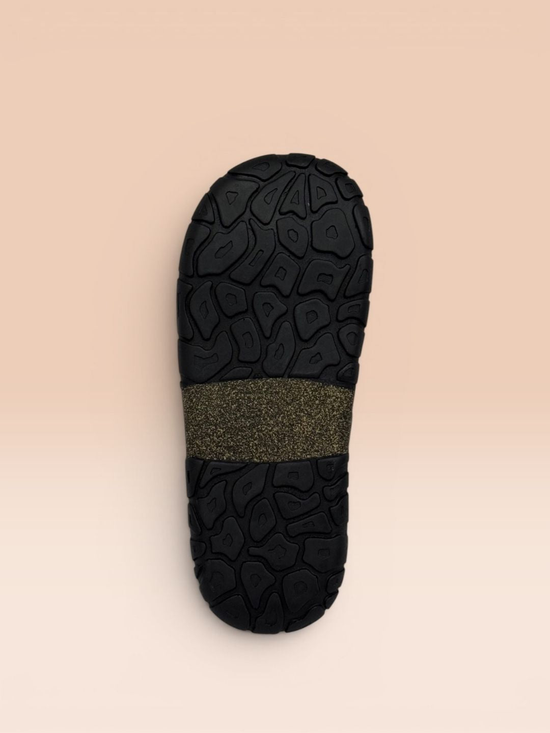 Black One Toe Two Strap Comfort Sandals