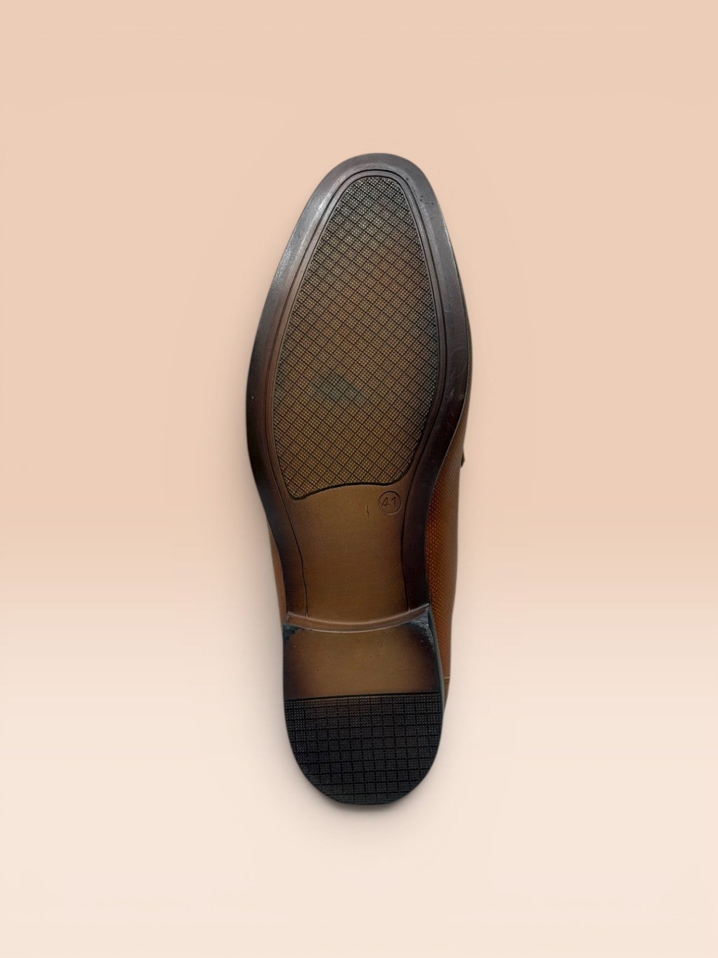 Tan Formal Derby Shoes