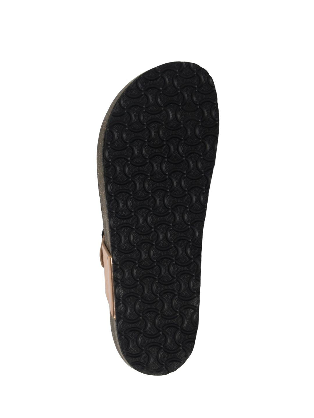 Gold T-strap Sandals