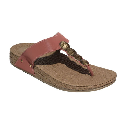 Pink Comfort Wedge Sandals