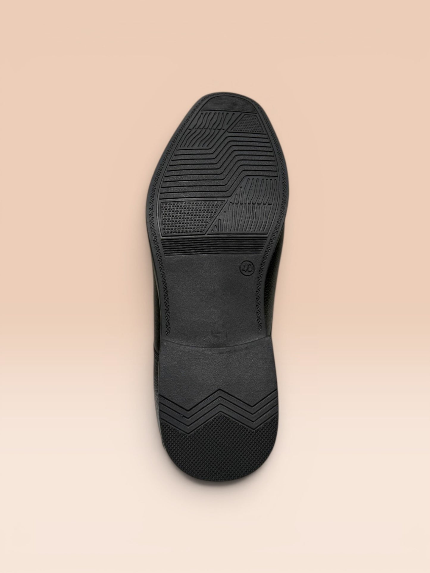 Black Leather Derby Shoes