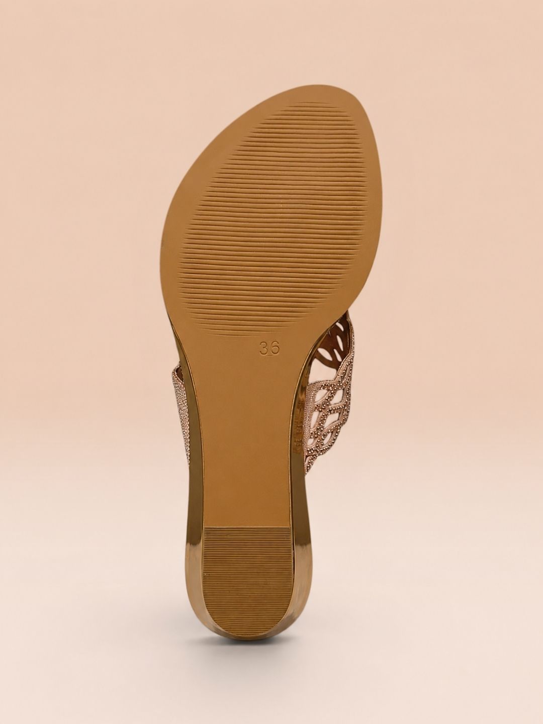 Tan Modern wedge sandals