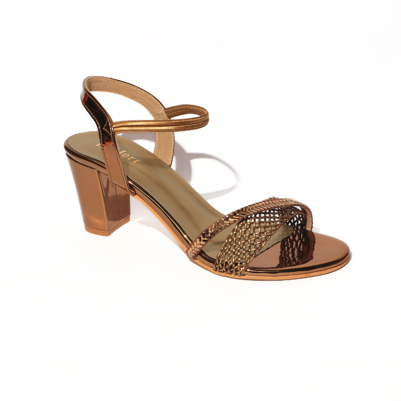 Mesh and Stone Strap with Ankle Strap