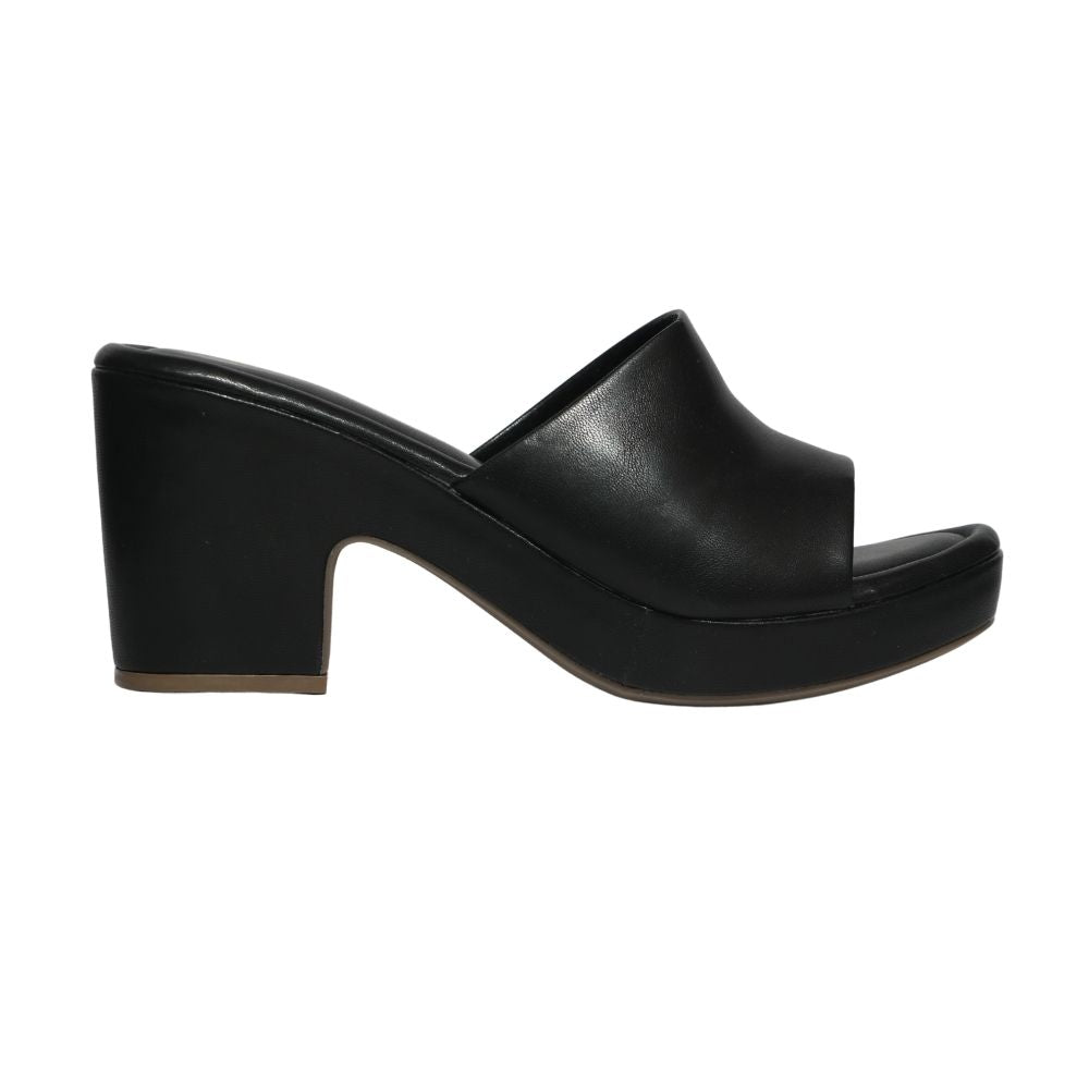 Black Chunky Platform Heels