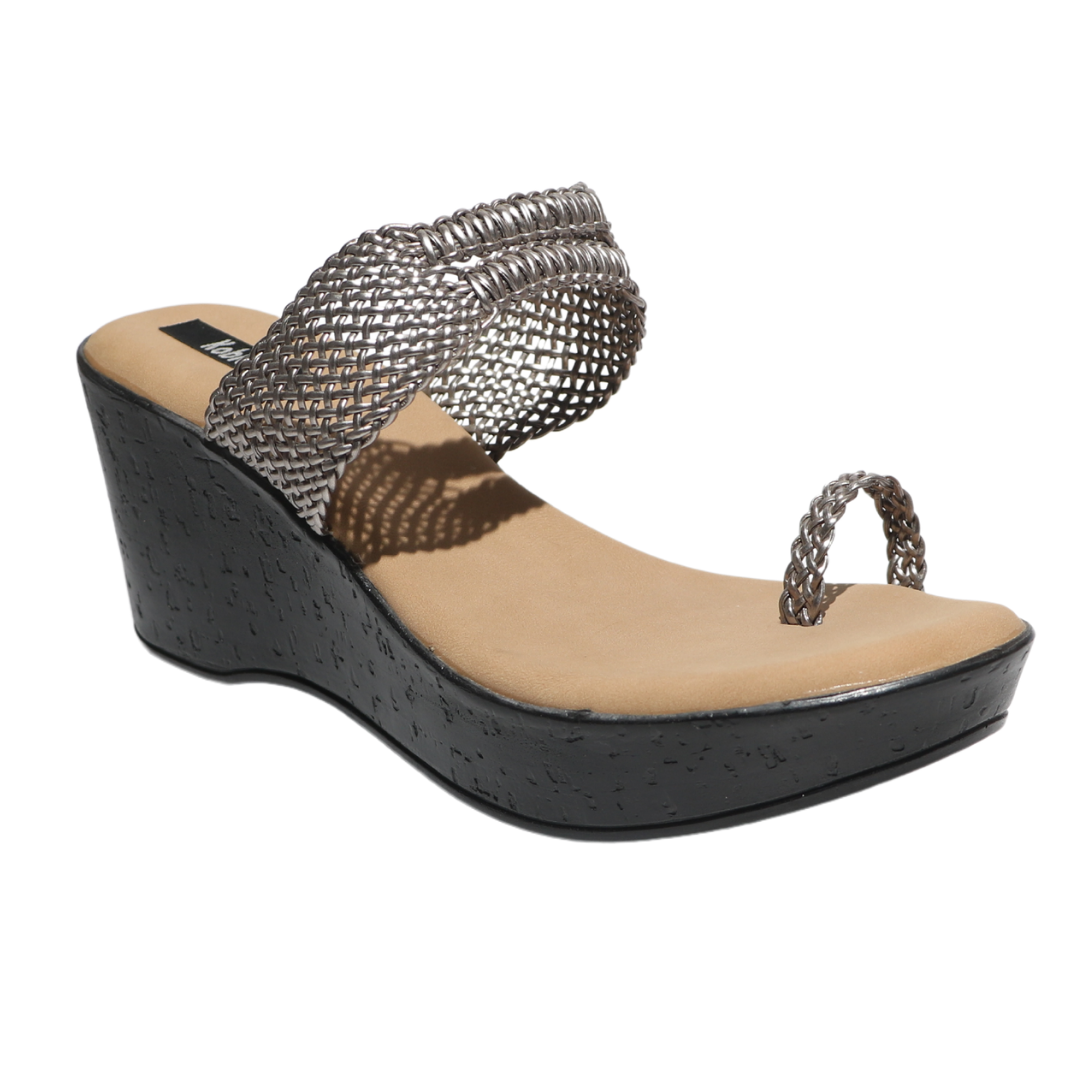 Grey Mesh Wedges