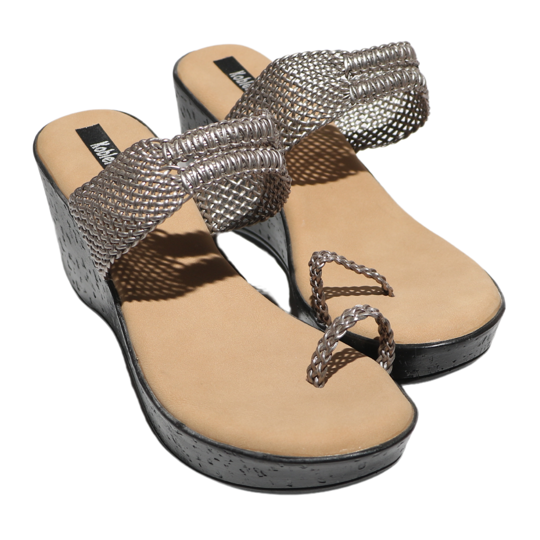 Grey Mesh Wedges