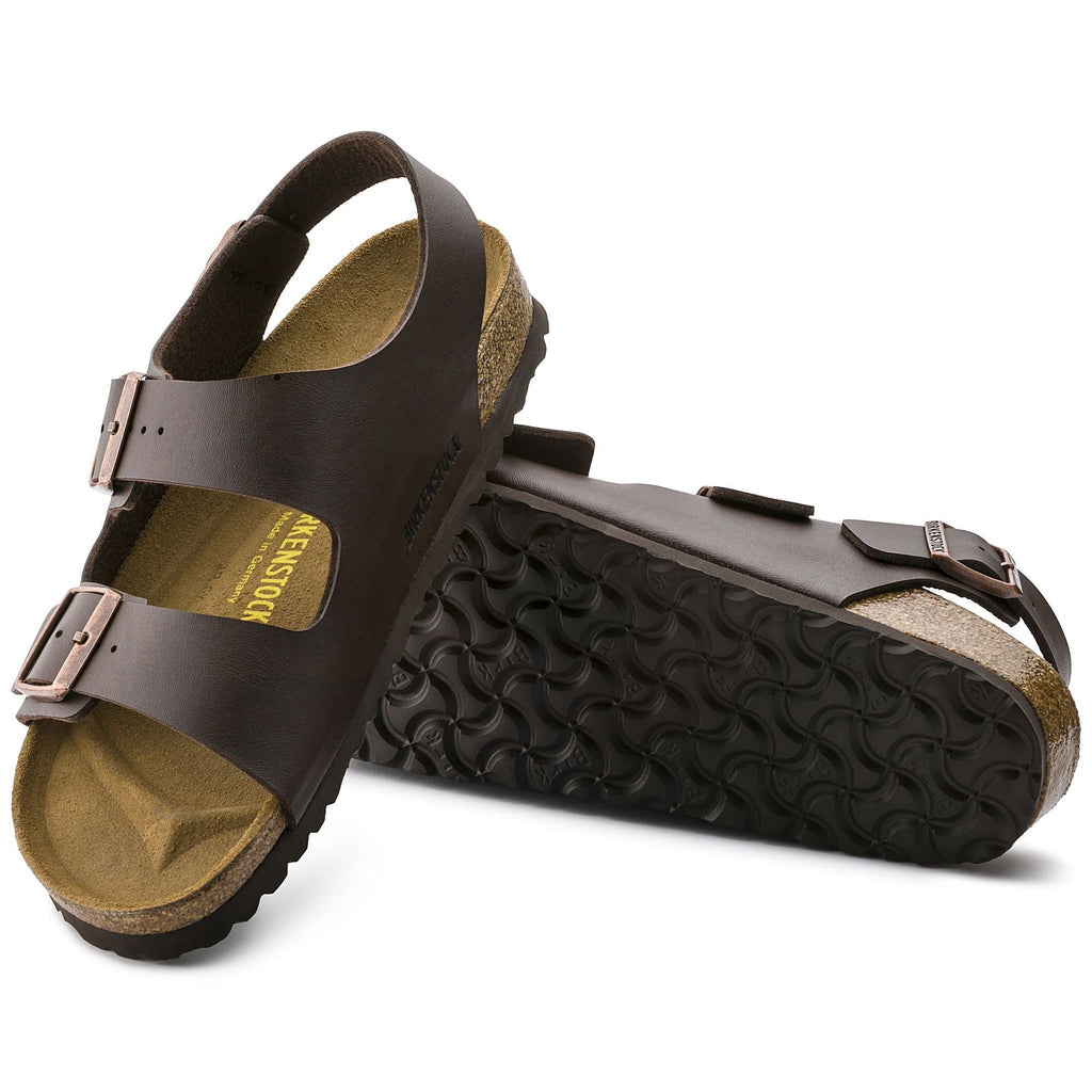 Milano Birko-Flor in D.Brown Mens Sandals