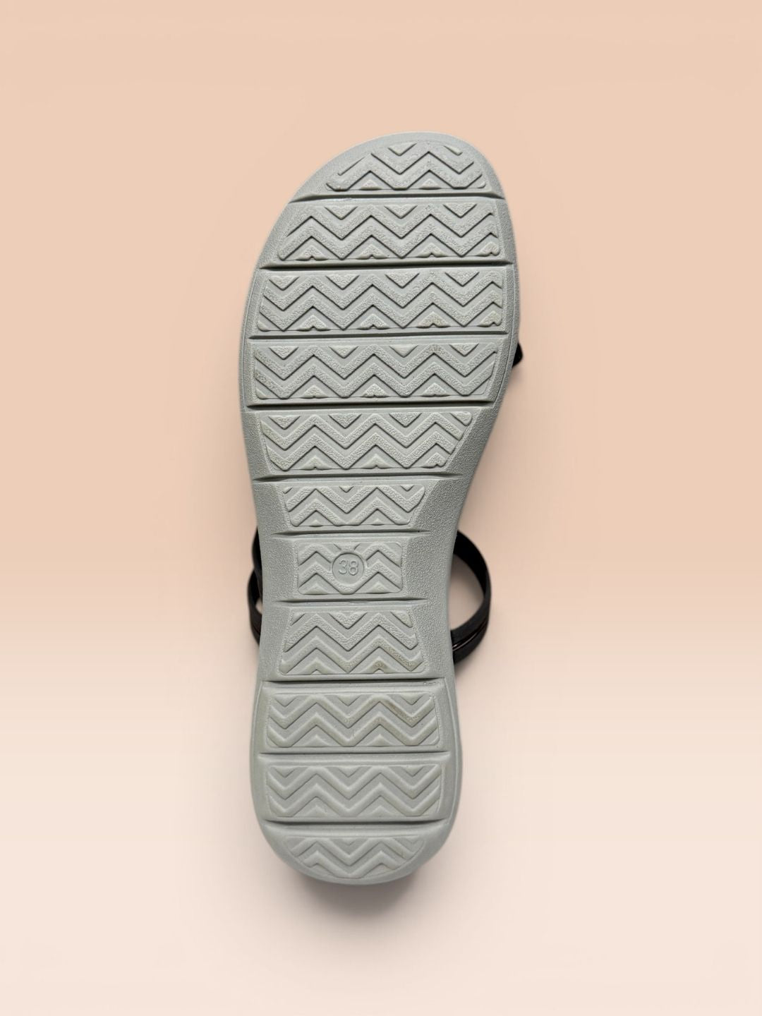 Grey Strappy Casual Sandals