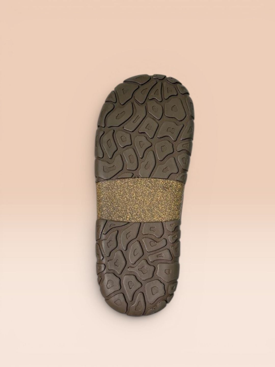 Brown Slip-On Comfort Sandals