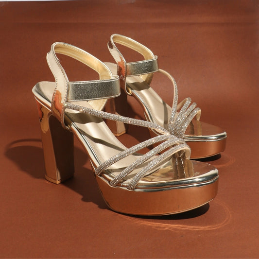 Golden High Heels